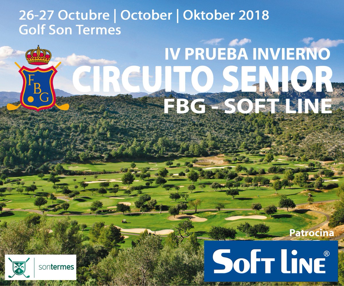 FBalearGolf's tweet photo. 🔴Recordamos que están abiertas las inscripciones a la IV Prueba Circuito Senior Invierno @SoftLine_es a celebrar 26 y 27 de octubre en @golfsontermens ⛳️
Info. e inscripciones viernes 26: https://t.co/b4QEMoTusw
Info. e inscripciones sábado 27: https://t.co/Xq0HrJQJMs https://t.co/wDXIlDAU1L
