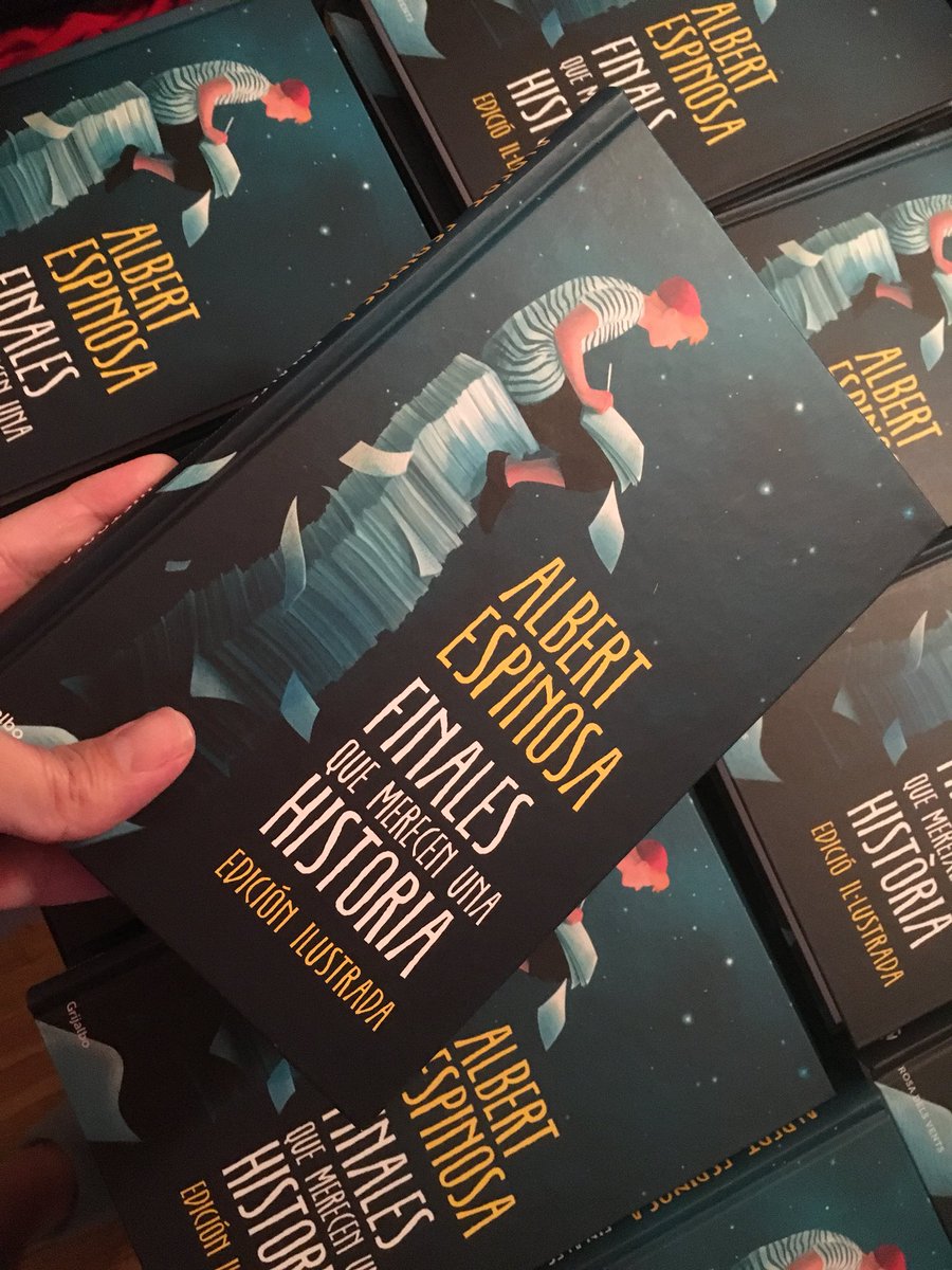 espinosa_albert's tweet photo. ¡Mañana sale finales que merecen una historia!! Hoy para celebrarlo sorteamos 7 libros firmados entre todos los que utilicéis el hastag: #finalesquemerecenunahistoria https://t.co/09ja8JiHzF