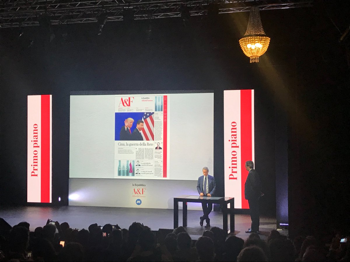 Siamo alla presentazione di Affari &amp; Finanza di <a href="/repubblica/">Repubblica</a> 
#affariefinanza #larepubblica #journalism