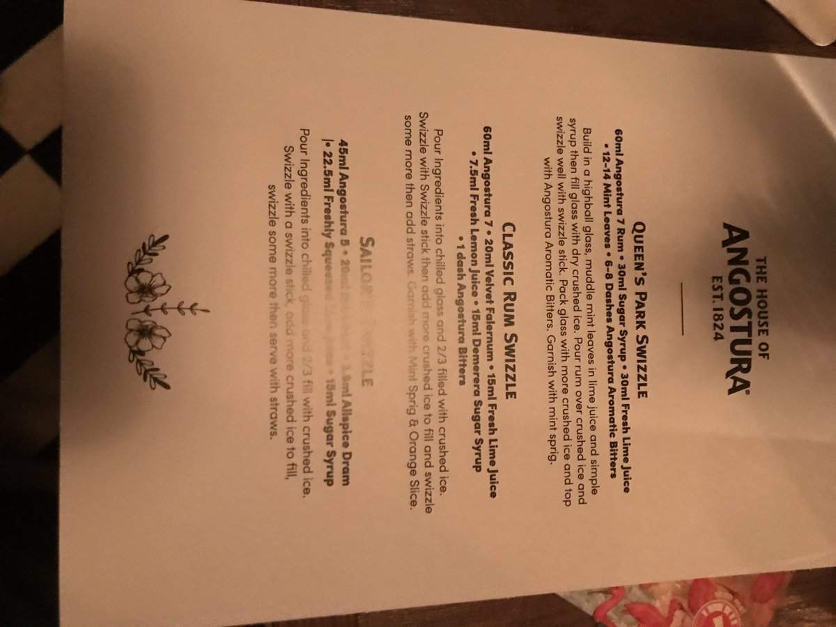 CanIEatIt's tweet photo. Our Martin rocked-up to the Soul of Angostura, Queen’s Park Swizzle Hotel, POP-up at TT Liquor, Shoreditch, and was impressed with the 1920’s theme and the Swizzle Rum Cocktails. It’s a cosy place that’s embracing what’s cool about Rum in 2018 https://t.co/ut0YW9ARLR