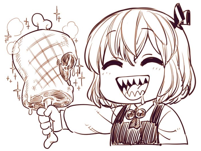 ざっと確認してみたら該当する絵がほぼルーミアだった…('ω') 