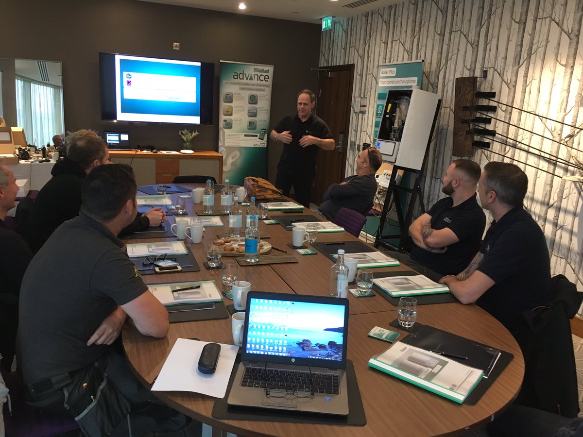 simonbvaillant's tweet photo. Its £5000 fine for non compliance with the new Boiler Plus Regulations. So time for more Vaillant controls training. @vaillantuk https://t.co/aauWlx9vaE