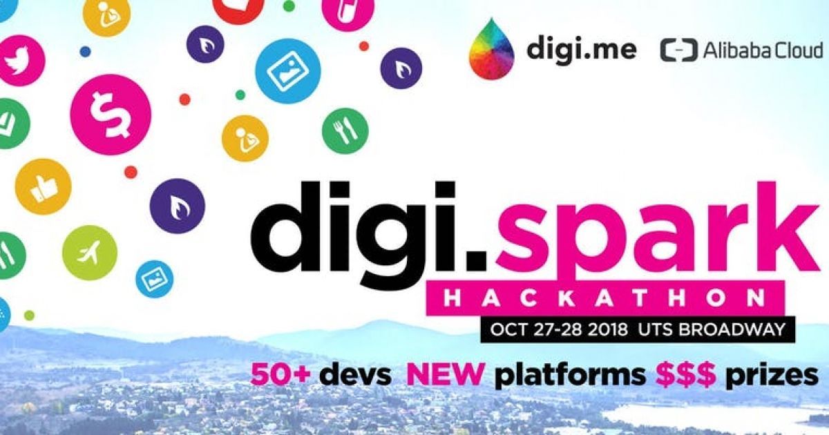 digime's tweet photo. Calling all iOS, Android dev &amp; innovators - Register today for the #digisparkhack on 26th-28th Oct in Sydney. Be the first to work with new @digime tech to create apps to help regional NSW flourish! Over $25k in prizes. https://t.co/ULuFY9Mdto https://t.co/iYLEPSS0z1