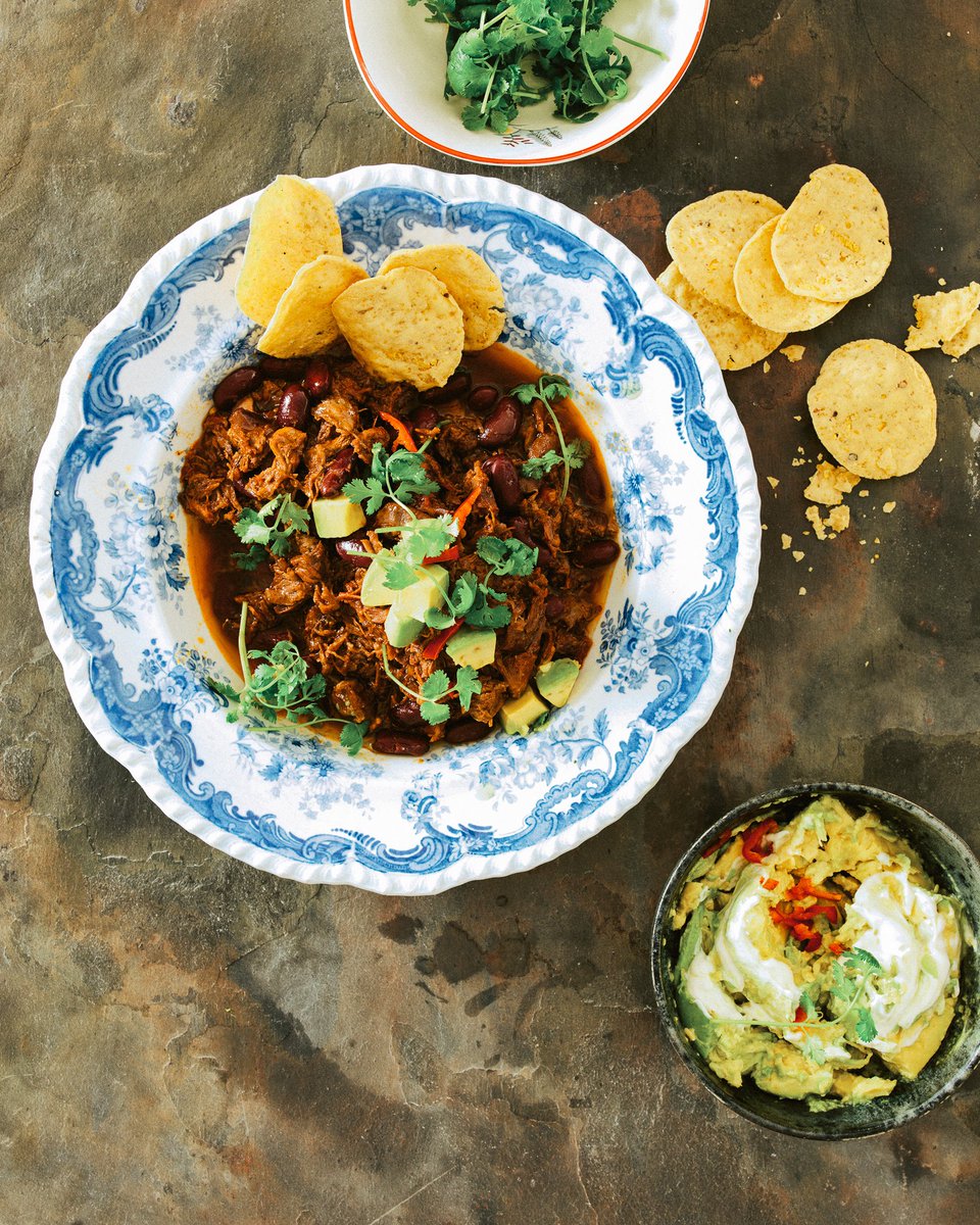 Breaking our Twitter silence because we're going to be sharing one recipe per week from Andy’s book, #MeatManifesto. First up he uses the cheapest cut on the entire carcass, beef shin, and celebrates it with chilli con carne. bit.ly/2RVmbYo