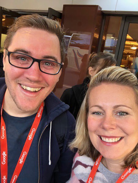 launchonlineuk's tweet photo. Jaye and Danny having a fab time at #gpaccelerate and #googlepartnerawards! @googlepartners We're looking forward to the updates back at HQ! #Google #PPC #AgencyLife https://t.co/FOfEhdJFbb