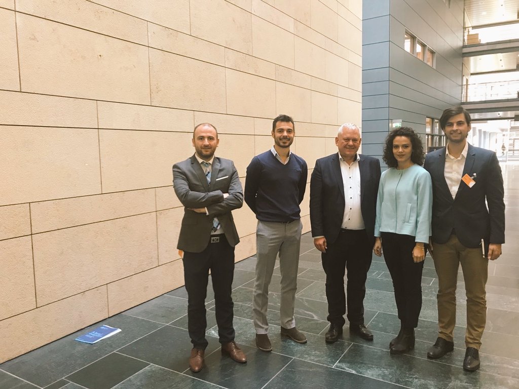 GLPSKosovo's tweet photo. #GLPSBuildingBridges: Another fruitful mtg. held with Mr. Thomas Hacker, Member of the Bundestag from the Free Democratic Party #FDP. Visa liberalistatiom and Prishtina- Belgrade dialogue where among discussing points. https://t.co/J3XFsAU7Bw