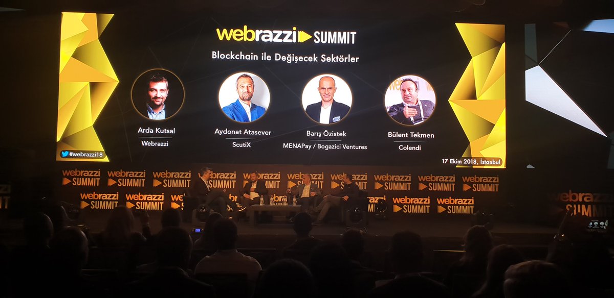 menapayio's tweet image. Our executive board member @bozistek talks about #blockchain technologies and #MenaPay at #webrazzi18 @webrazzi
