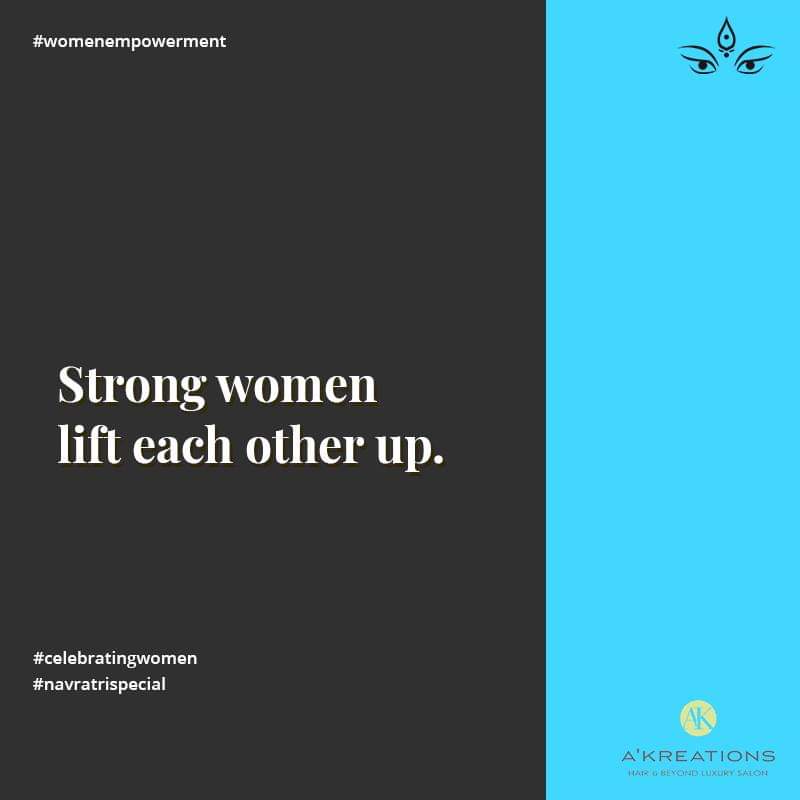 AKreationsIndia's tweet photo. "Strong women lift each other up."
#navratriday8 #navaratri2018 #womenempowerment #navratrispecial #celebratingwomen #skybluecolor #quotes #quoteoftheday #womenquotes #respectwomen #akreationsindia https://t.co/r8AaaclMFw