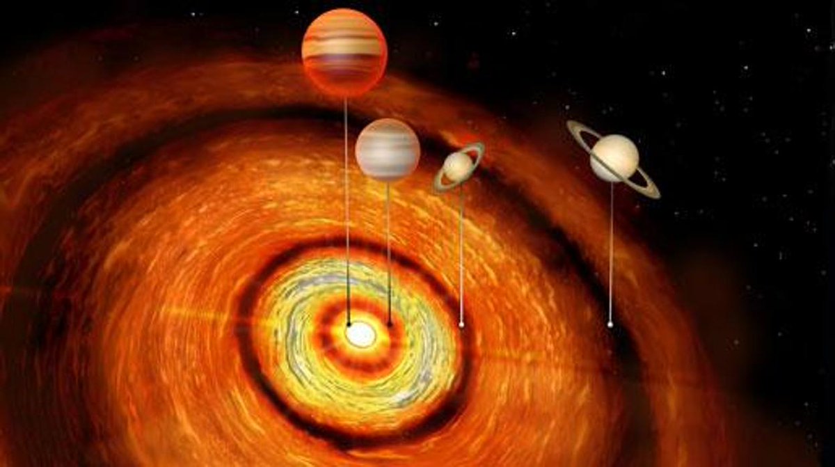Identifican un joven sistema solar con cuatro planetas gigantes goo.gl/wujdJA