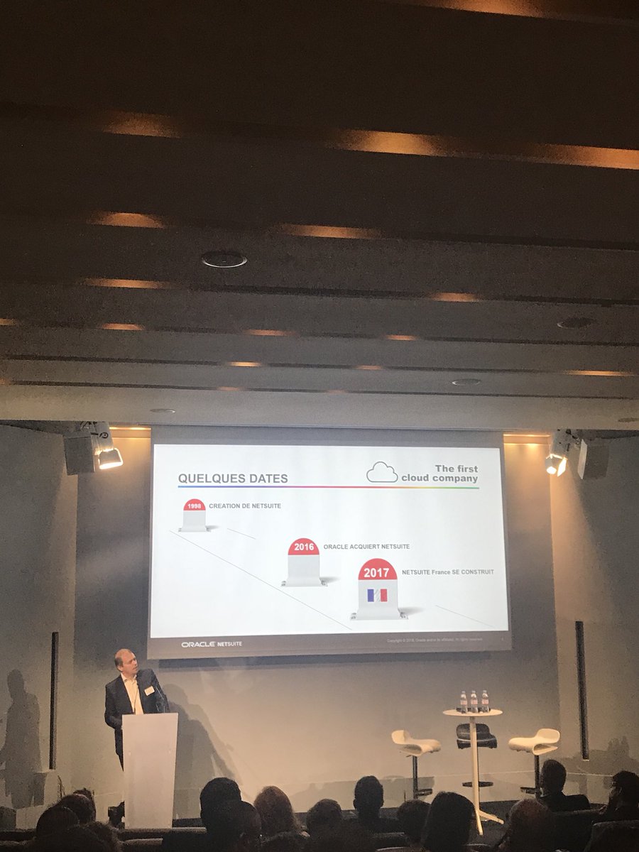 NetSuiteEMEA's tweet photo. 💥 3, 2, 1! #GrowLive #Paris is in action! Eric Liard, NetSuite’s Sales Director of France, kicks it off with a welcome &amp; introduction! https://t.co/yOsg56JiGT