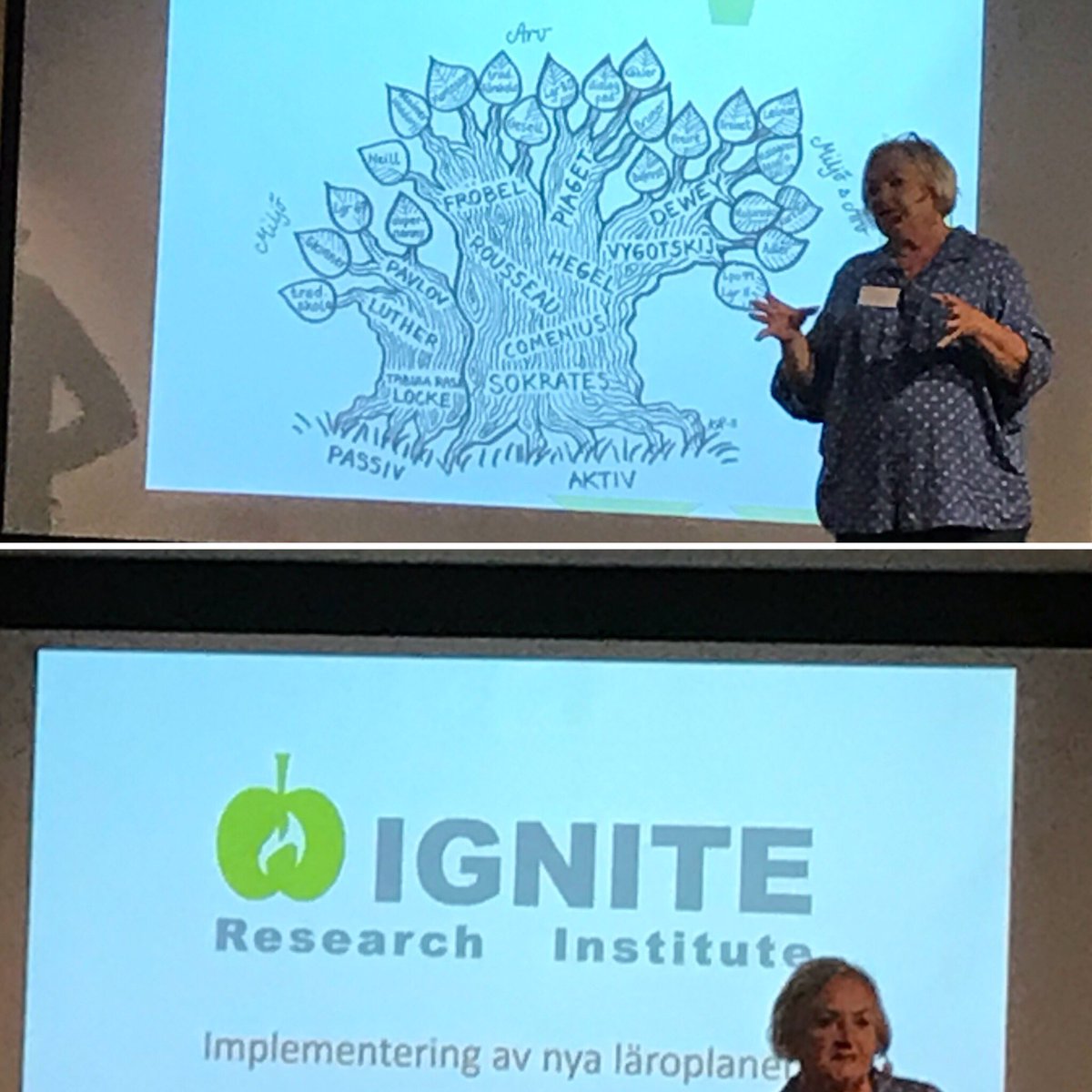 Ann Pihlgren briljerar och förtydligar vikten av en balans mellan fritid och skola! #LKF #Lidingöstad