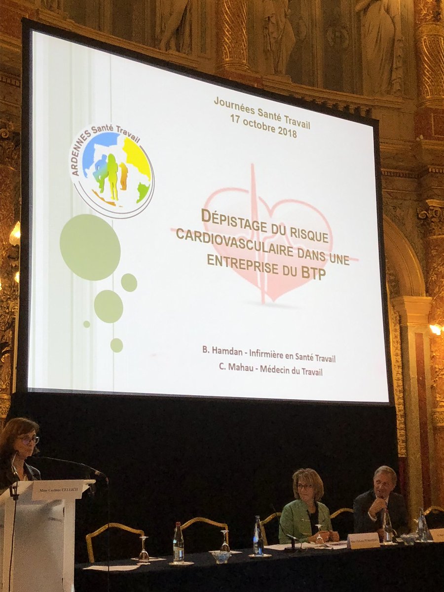 richet_s's tweet photo. Ardennes Santé Travail présente une communication sur le dépistage du risque cardiovasculaire dans une entreprise ardennaise !#JST2018 #presanse https://t.co/L4oTip7axL
