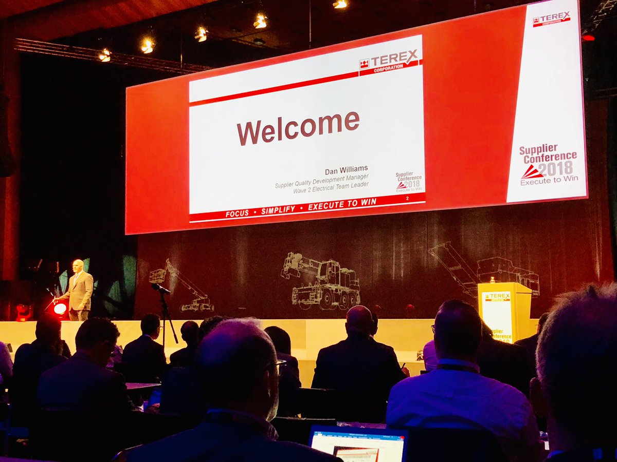 AJHurstElectric's tweet photo. An interesting and informative couple of days attending the @TerexCorp supplier conference 2018 in Mannheim, Germany 🇩🇪 #ExecuteToWin https://t.co/JfC2HBNSD7