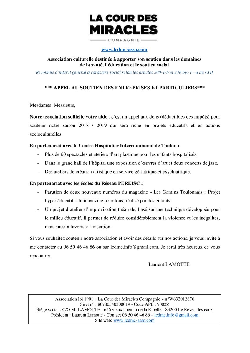 lcdmc_asso's tweet photo. Notre association délivre des reçus Cerfa donnant droit à des déductions d'impôts. Vous pouvez voir l'ensemble de nos actions sur https://t.co/0OxelLetxe . Mille mercis à vous pour votre soutien ! https://t.co/JifT6320Oj