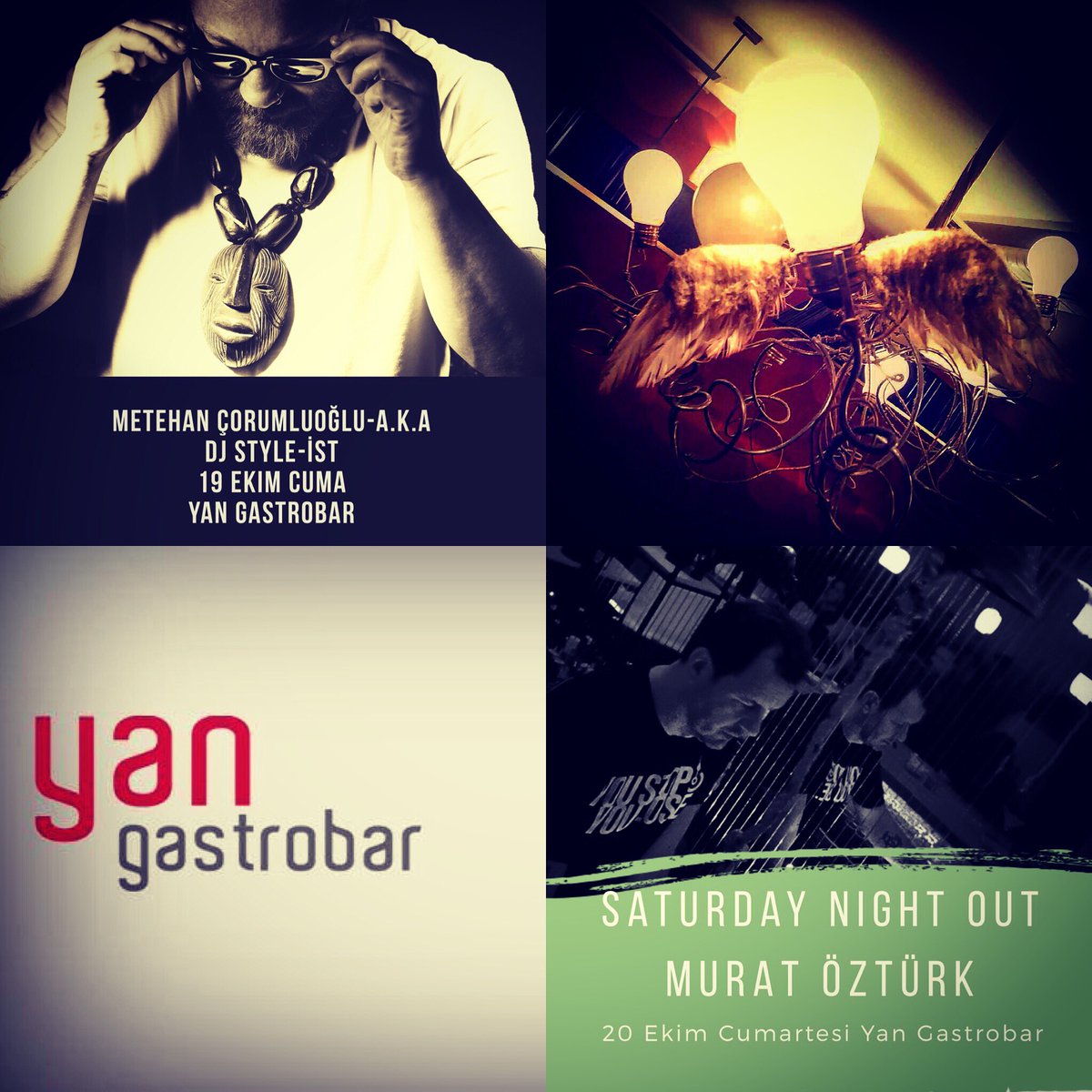 yangastrobar's tweet photo. Yan’da Hafta Sonu
19 Ekim Cuma
Metehan Çorumluoğlu-a.k.a DJ STYLE-IST @DJStyleist 
20 Ekim Cumartesi 
Murat Öztürk @muratroxy 
#yangastrobar #yanbar #roxyyan #80s #90s #newwave #oldies #oldschool #soul #funk #pop #rock #music #bar #beer #cocktails #fridaynight #saturdaynight https://t.co/yzeEUBZ4Wl