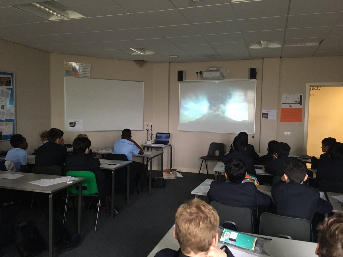 MissLawDGS's tweet photo. Learning about an important key to the past: the Eruption of Mt Vesuvius 🌋 still debating the date though! @DGSClassics #creativity18 https://t.co/egd1332sAm