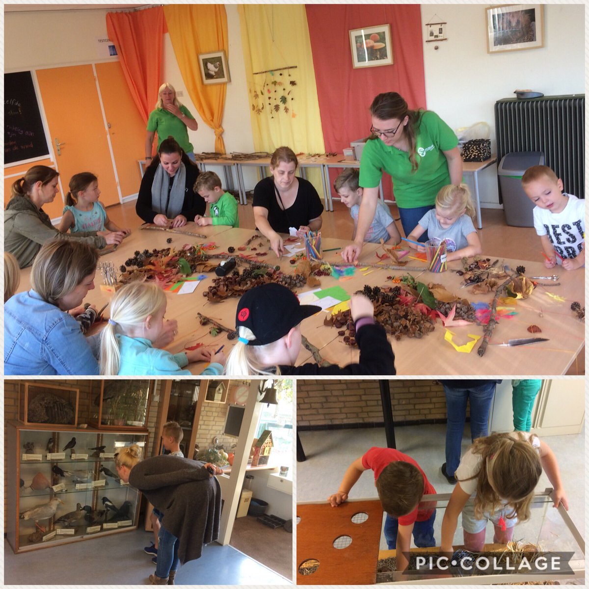 Er wordt druk geknusteld en geknuffeld bij NME Liemers! #herfstvakantie #zevenaar #dieren #natuurknutsel