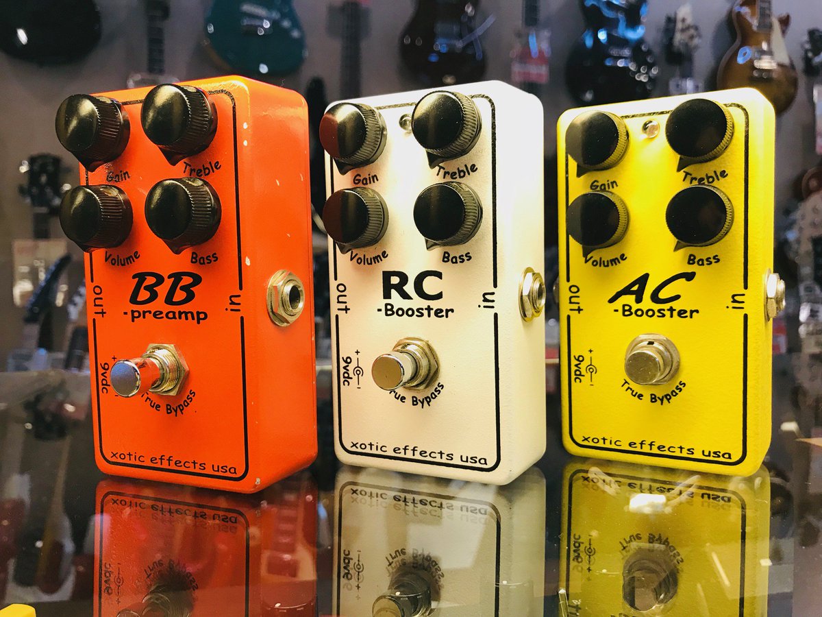 musicplant's tweet photo. 【つくば店】中古エフェクター続々入荷!
定番エフェクターから、激レアエフェクターまでドンドン増えております!
要チェックです!
#MP新着
#XOTIC #ACBooster #RCBooster #BBPreamp
#ElectroHarmonix #NeoClone
#MXR #M169 #CarbonCopy
#Maxon #OD880 https://t.co/MeA97uYycV