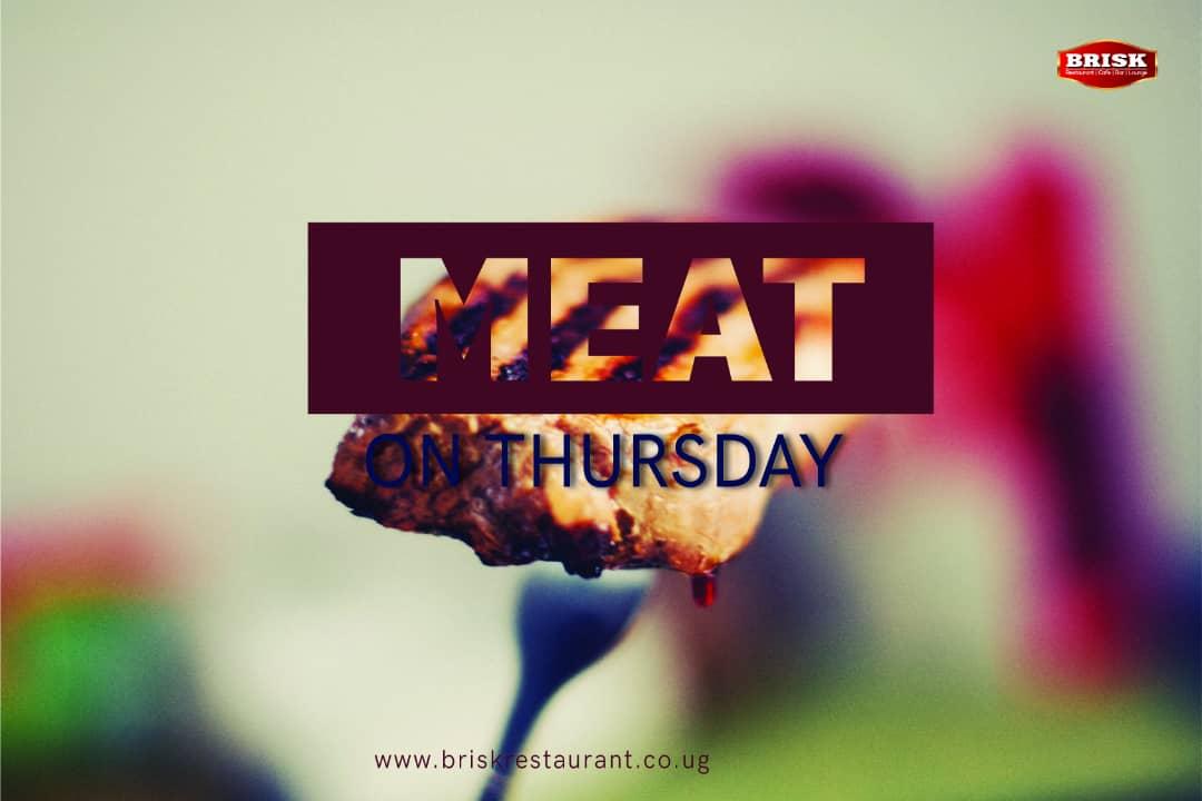 BriskLoungeUG's tweet photo. Get ready for the #AfricanMeatBuffet tomorrow.
At only 25k with a soft drink, you get to serve a variety of meat inclusive of beef, chicken, fish, goatsmeat, liver, offals, pork & much more from https://t.co/21NIcxm7VY to 10.30pm. A glass of wine goes for 10k. https://t.co/g2WzYJSYdg