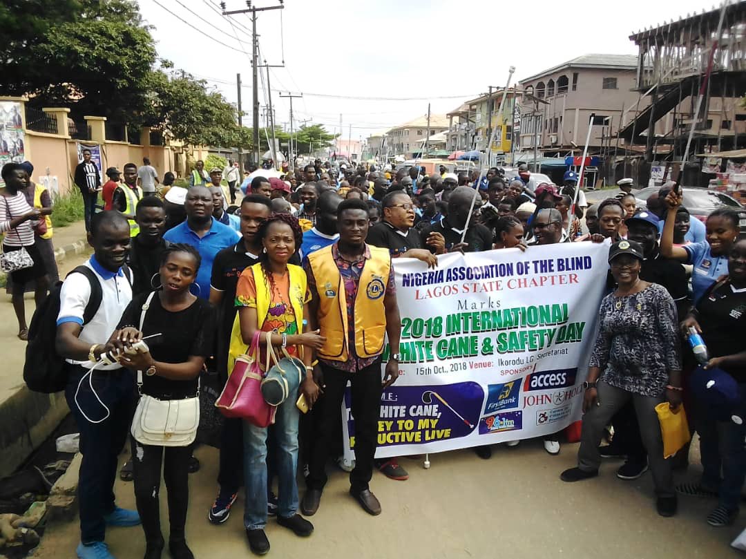 Thanks to everyone that took out time to mark the International White Cane Day with the Nigeria Association of Visually Impaired Peoples, Lagos State Chapter. God bless and preserve us all.