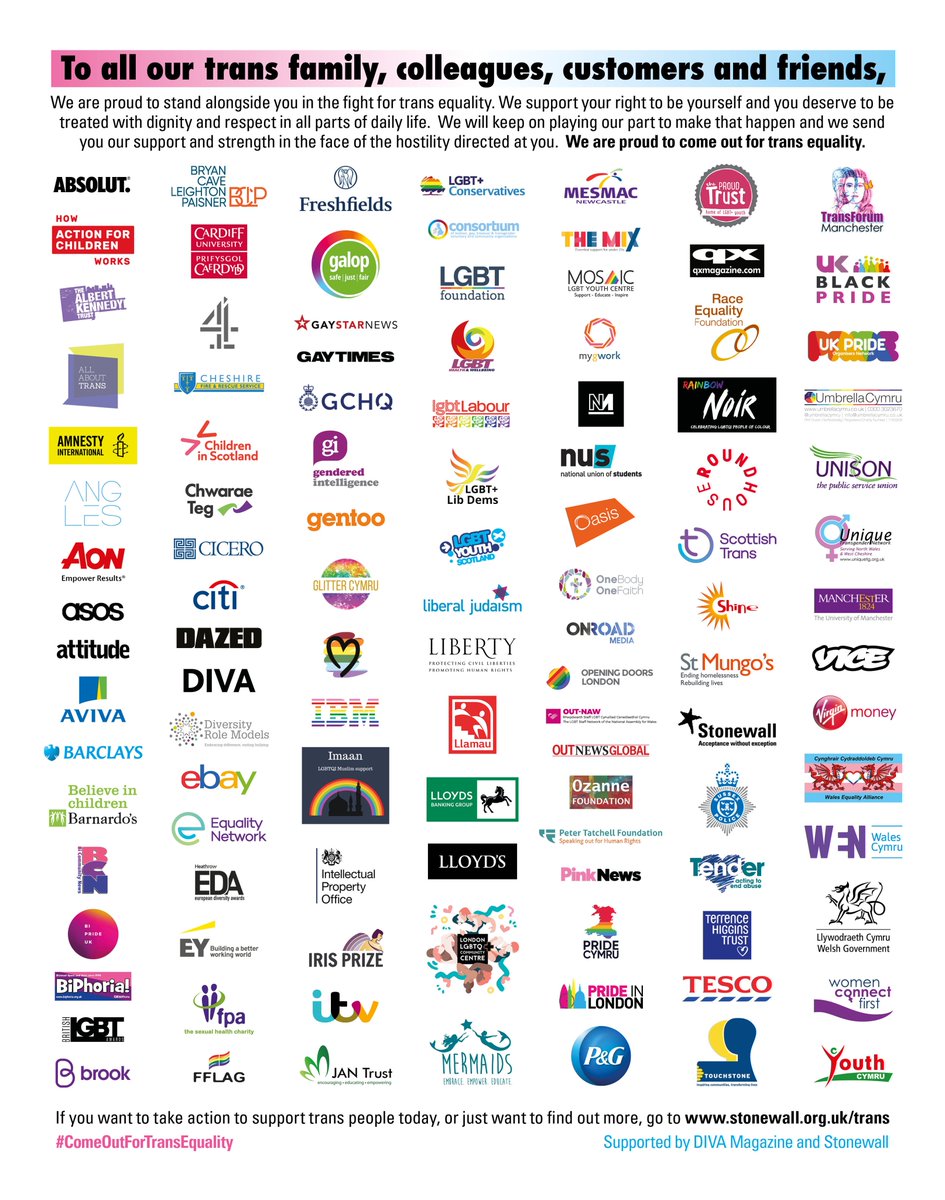 OasisChurchNet's tweet photo. Oasis is proud to #StandUpForTransEquality and show trans communities the huge amount of support they have behind them. Radical inclusion has no exceptions. Together we can build thriving communities and more a equal society. @stonewalluk #ComeOutForTransEquality https://t.co/jqgcbUgbwl