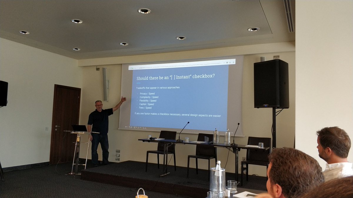 nishantsharma87's tweet image. @dgenr818 of #BitcoinXT presenting ideas on how to reduce double spends and increase security of #ZeroConf transactions in his talk titled &quot;The Relay Race&quot; at the Instant Transaction Workshop for #BitcoinCash. Stay tuned for the video recording from @Satoshis_Vision