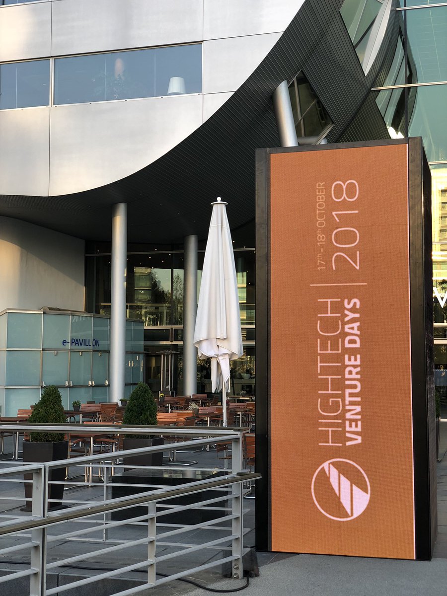 Carson99's tweet photo. First impressions of #HTVD18, 40 European high tech startups, 160 #VC and an investment need of 145 Mio Euro. Looking forward to good talks. @IMSystemsNL @LuxAI_SA @vc_magazin https://t.co/pxCdJssQnr