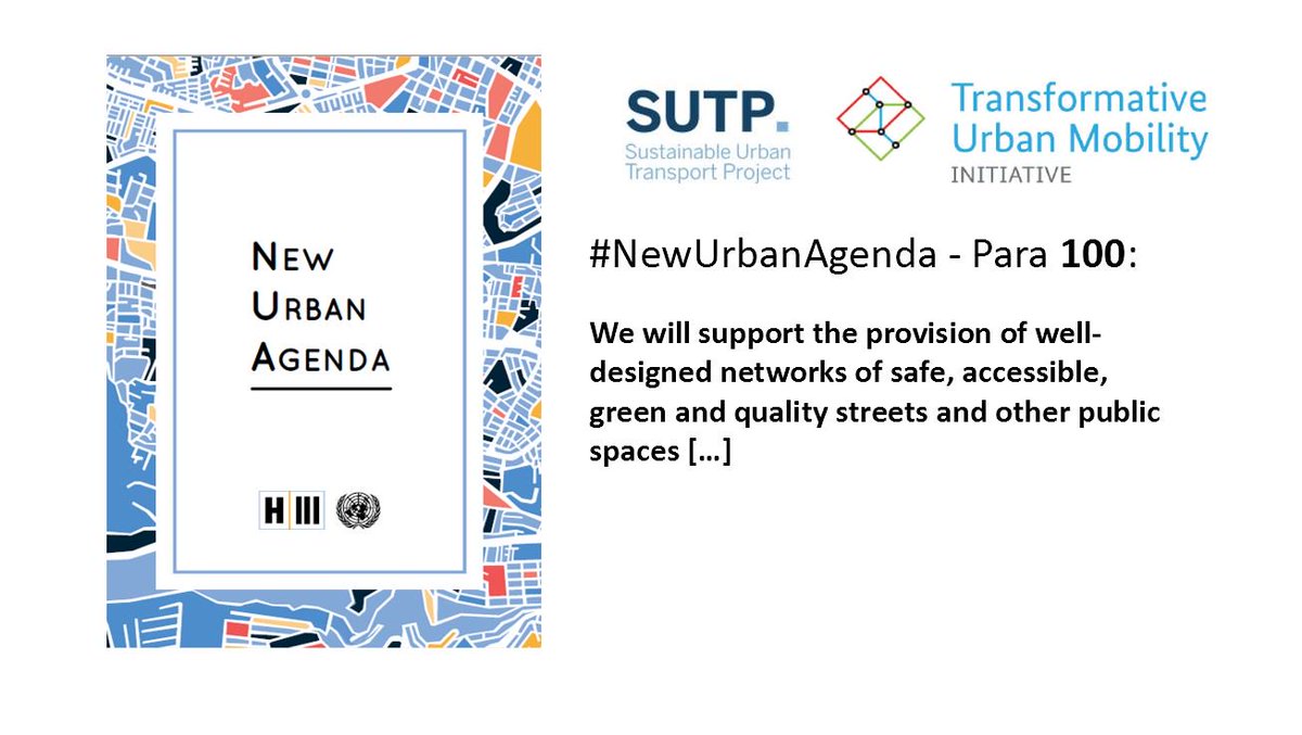 #mobility and #transport are crucial for #sustainable #urbandevelopment - so the international community agreed in the #newurbanagenda that: