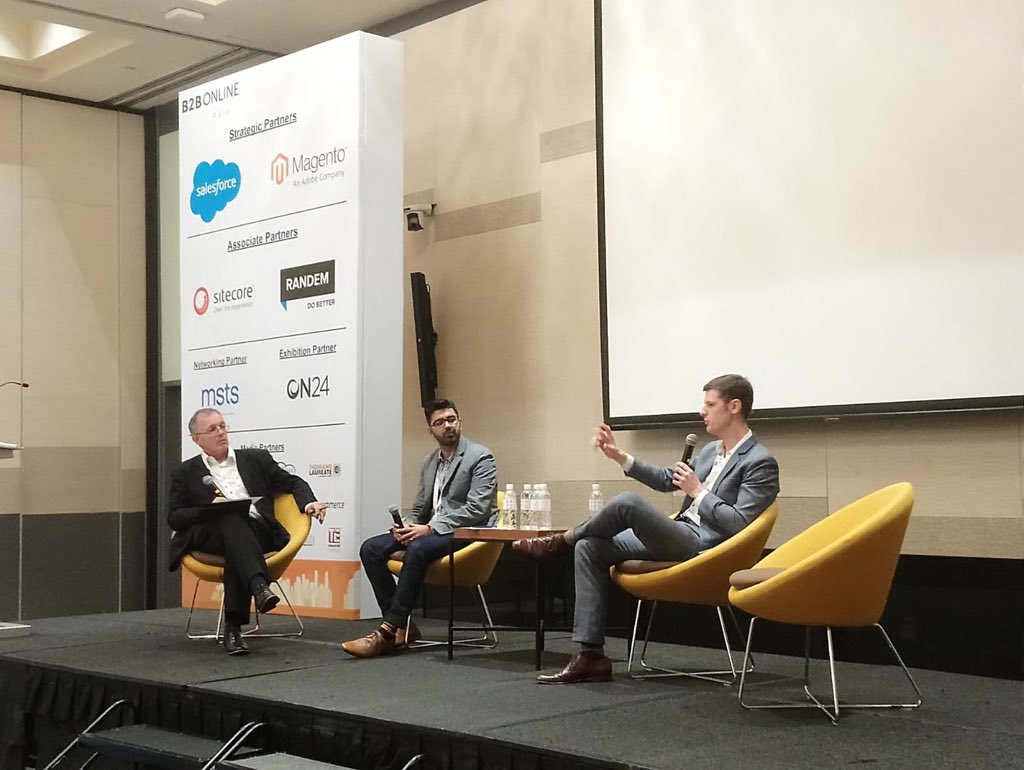 b2bOnlineAsia's tweet photo. @JamesRichBrown from @RANDEM_Commerce shared insights on creating an #integrated, #optimised, #revenue focused and #predictive #digital marketing #strategy at #B2BOnlineAsia https://t.co/8GX4Qftrxw