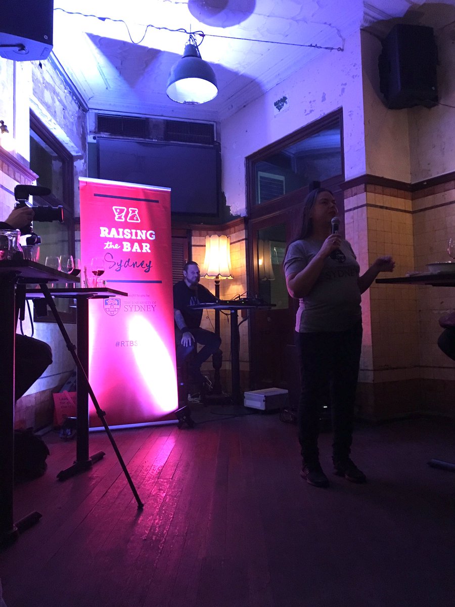 ArtSS_Sydney's tweet photo. We should all be learning Australian languages. You understand, and become part of, the country - @JakelinTroy #RTB2018 ❤️💛🖤 https://t.co/QpSW5N5fAT