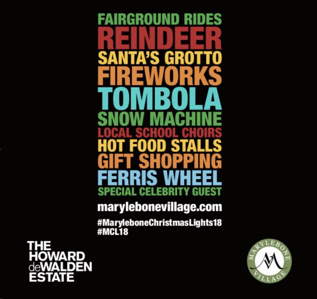 The Marylebone Christmas Lights switch on event is FOUR WEEKS TODAY! 14th November is the date to remember! ❄️
#merrymarylebone #marylebone #london #christmas #londonevent #marylebonevillage #christmaslights