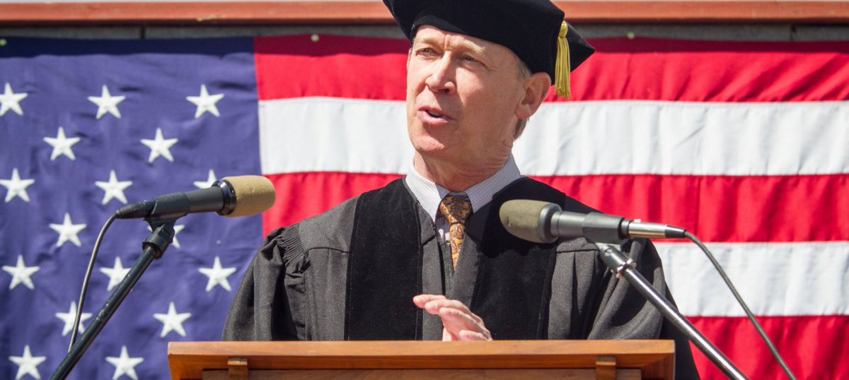 WesternColoU's tweet image. Today we're excited to welcome @GovofCO John Hickenlooper as he visits campus and gives a presentation at 3 pm in the Quigley Kincaid concert hall. If you can't join us on campus, tune into our livestream: western.edu/governor-hicke…