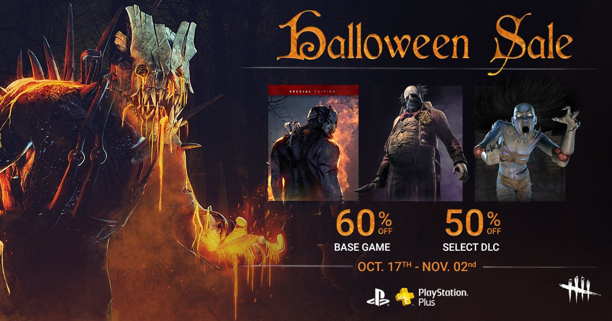 Dead By Daylight On Twitter Playstation Eu Sale Is Now On Get 60 Off On The Base Game And 50 Off On Select Dlc S Deadbydaylight Ps4