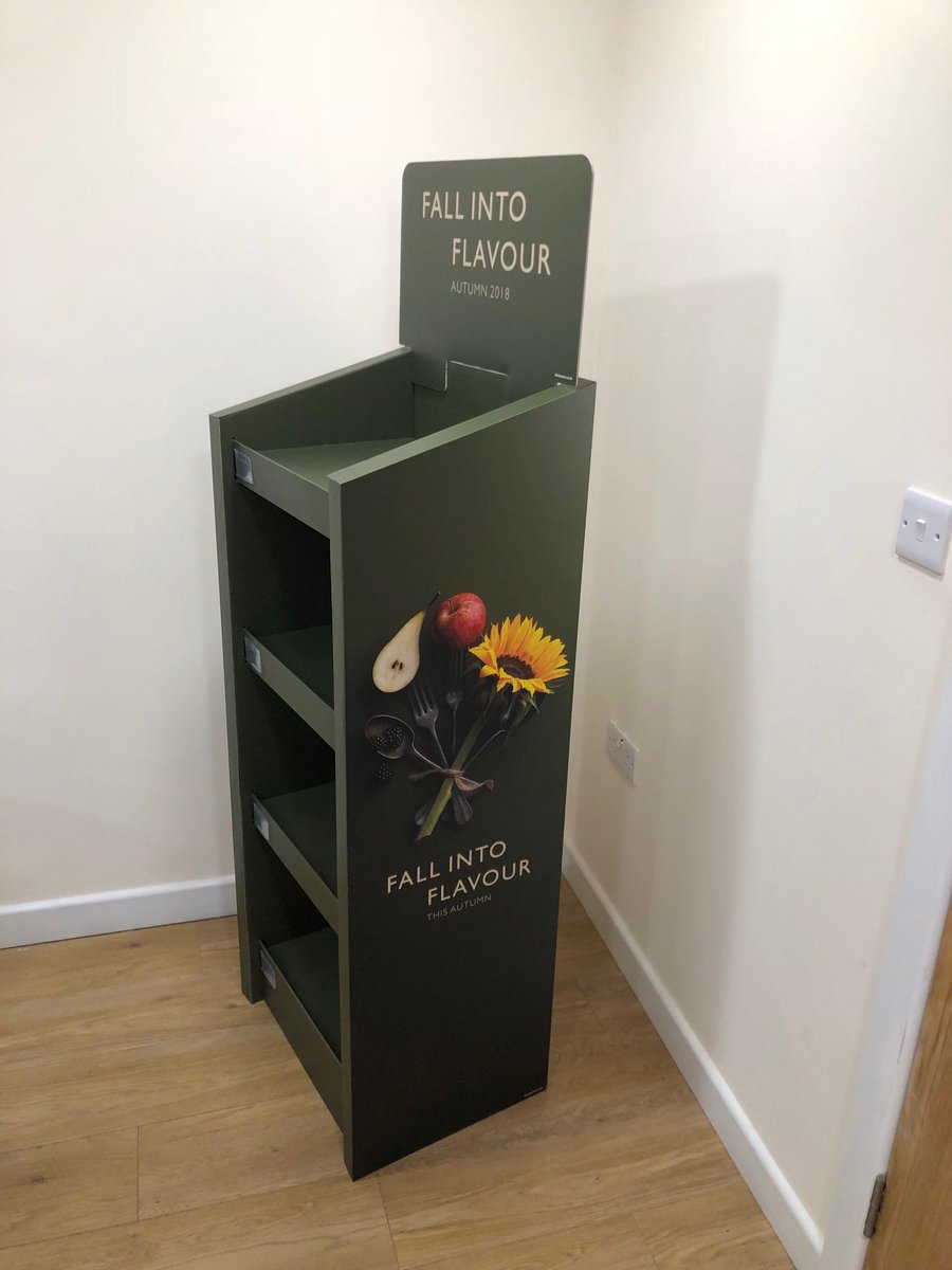 #FSDU  which is full of Autumn vibes! 265 of these units were produced as a partnership with <a href="/FeverTreeMixers/">Fever-Tree Mixers</a> and <a href="/sipsmith/">Sipsmith Gin</a> to be displayed in to <a href="/waitrose/">Waitrose & Partners</a> stores! #WednesdayMotivation #design #printing #Marketing