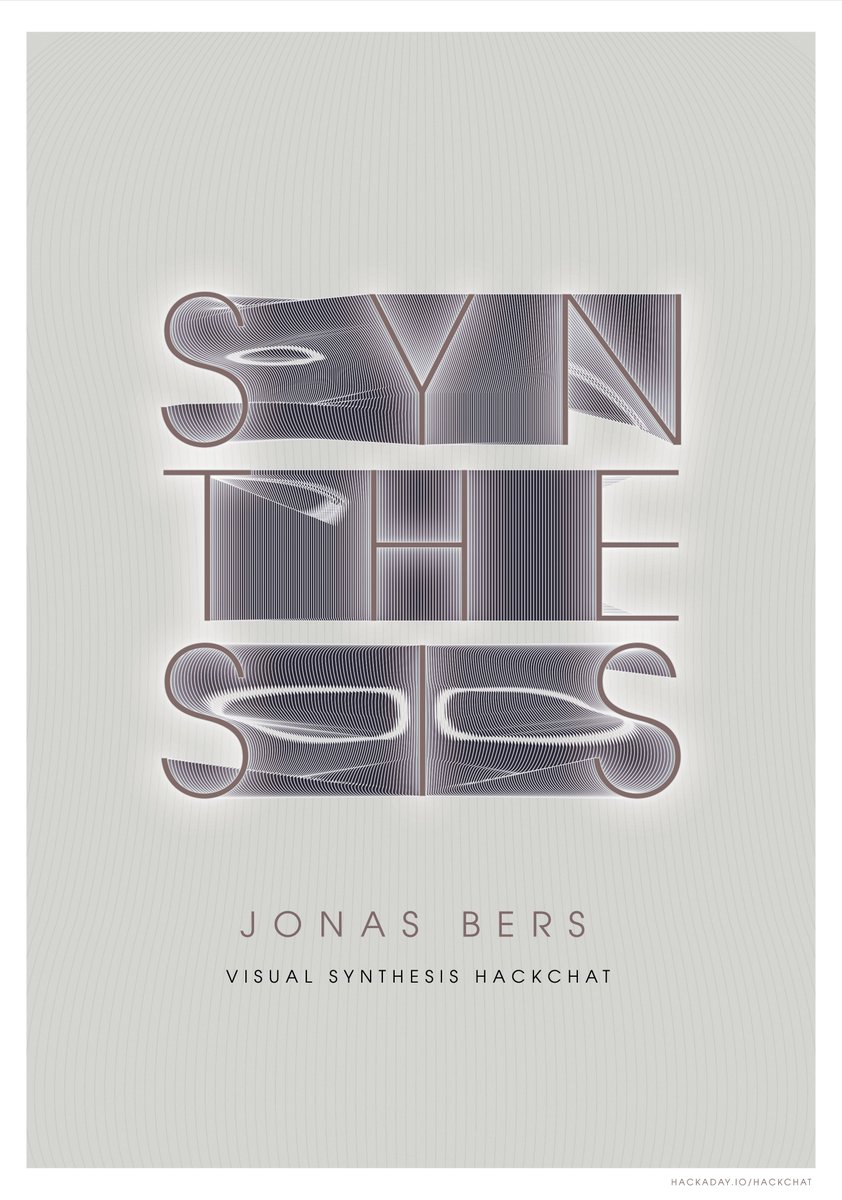 randomwalks's tweet image. Visual Synthesis #HackChat with Jonas Bers this Friday on @hackadayio hackaday.io/event/161750-v… @hackaday #poster #design