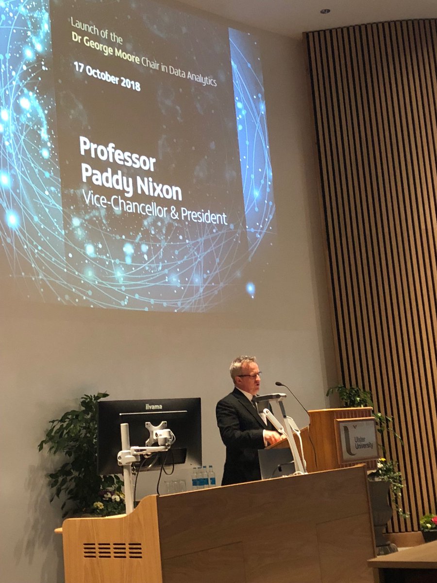 Peter Devine (@petermdevine) on Twitter photo Prof Paddy Nixon at launch of £5m philanthropic donation from Dr George Moore for Chair in Data Analytics <a href="/UlsterUni/">Ulster University</a> Magee #WeareUU Prof Paddy Nixon at launch of £5m philanthropic donation from Dr George Moore for Chair in Data Analytics <a href="/UlsterUni/">Ulster University</a> Magee #WeareUU