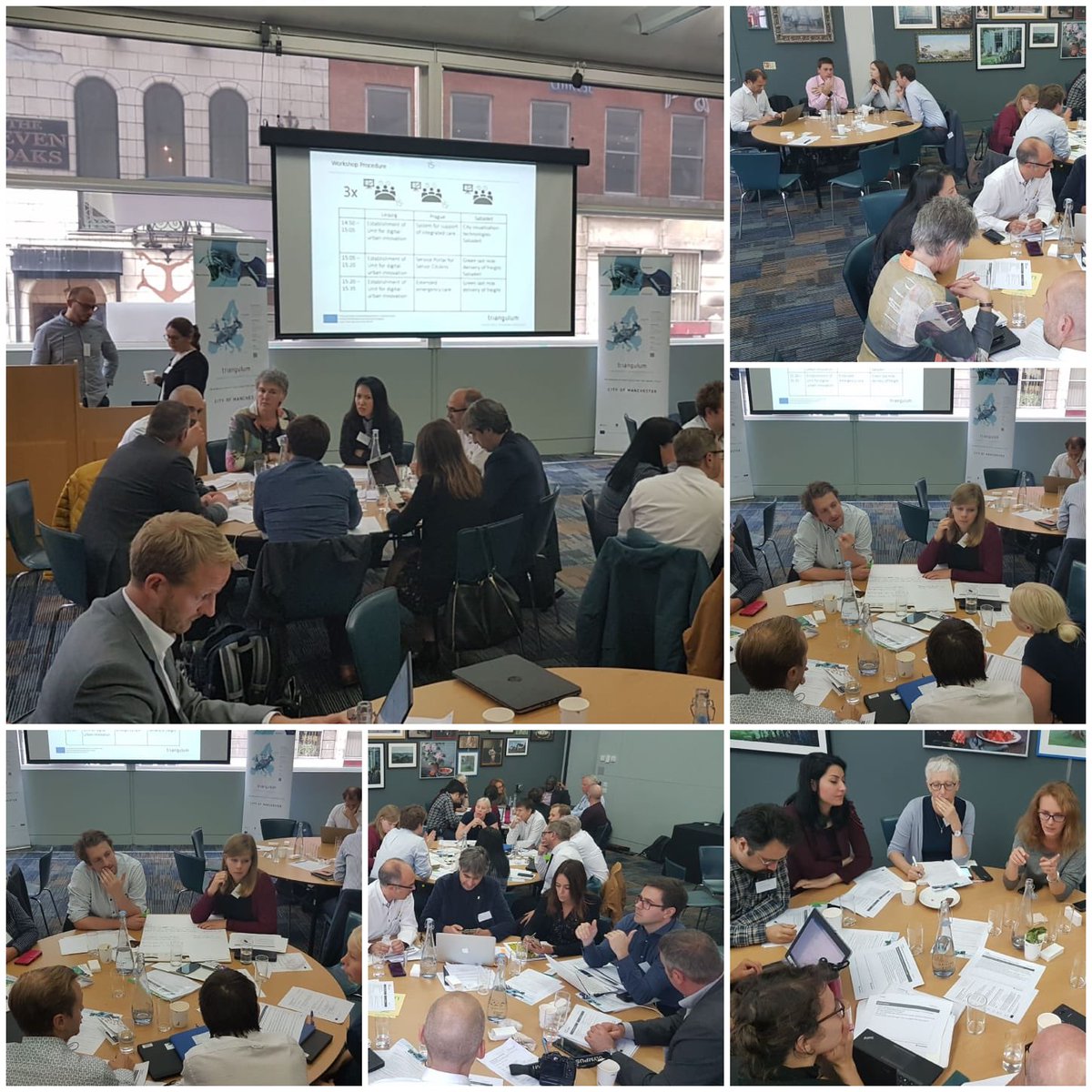 Triangulum_EU's tweet photo. Replication workshop in full action. Producing lots of #newideas and #exchangingknowledge from Lighthouse to Follower Cities. @Triangulum_EU #smartcities #h2020 https://t.co/5i9QM4mhEc
