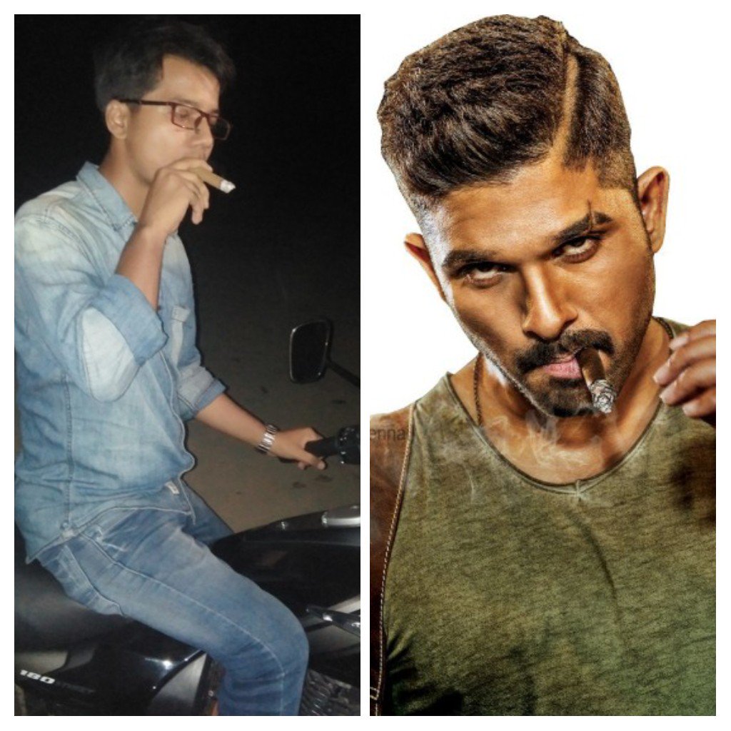Bihari_bhAAifan's tweet photo. I'm the craziest fan of @alluarjun from #NorthIndia , I can do anything for him because he is my inspiration . By the way I am not a chain smoker ! 

#Love #AlluArjun #StylishStar #Tollywood #AA19 https://t.co/yJ1xksM7cL
