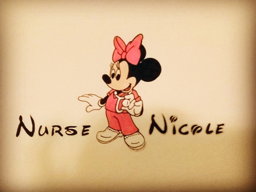 RichardDebs's tweet photo. Flashback to when I drew this for my cousin who graduated as a nurse! #disneyworld #nursesrock https://t.co/2iMBa2aUw6