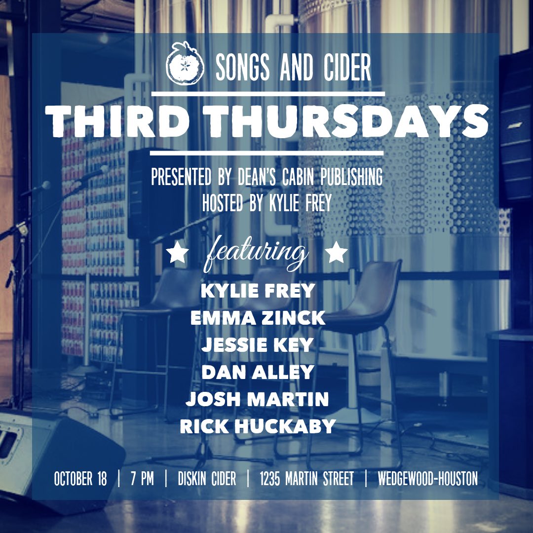 Tomorrow night y’all! #diskincider #thirdthursdays