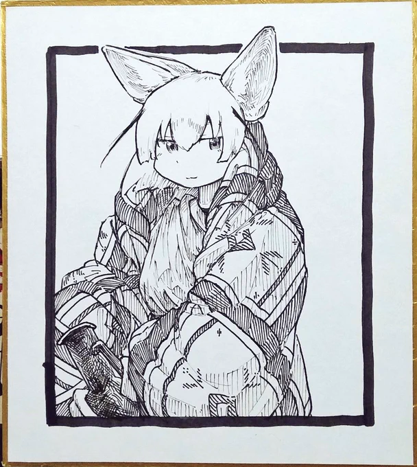 エキゾチックな衣装に身を包むフェネックです～!
#inktober #Inktober2018 