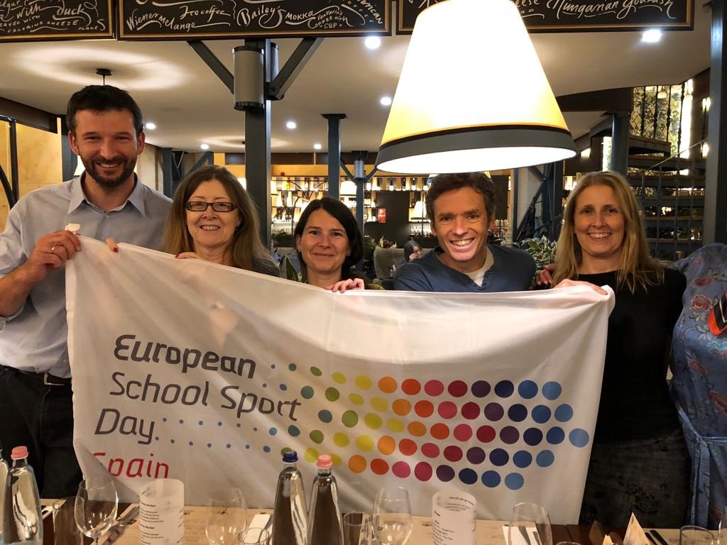YouthSportTrust's tweet photo. YST International are in Budapest for the ESSD evaluation meeting. Evaluating the success of #ESSD2018 and looking forward to next year! @EUPEA_tweet @BGBEACTIVE @ISCA_tweet @mdsz_hssf @EUErasmusPlus #BeActive https://t.co/txPamVmfai