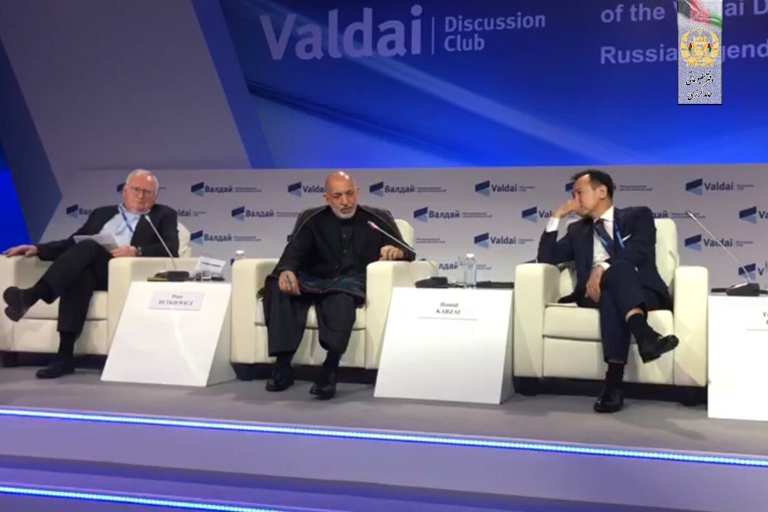KarzaiH's tweet photo. In the #Valdai Discussion Club, Hamid Karzai stressed the importance of a peaceful Afghanistan by quoting great philosopher poet Allama Iqbal who described Afghanistan in a poem as the Heart of Asia; “If this heart is ill, Asia will not be well but if this heart is well, Asia... https://t.co/des72954sL