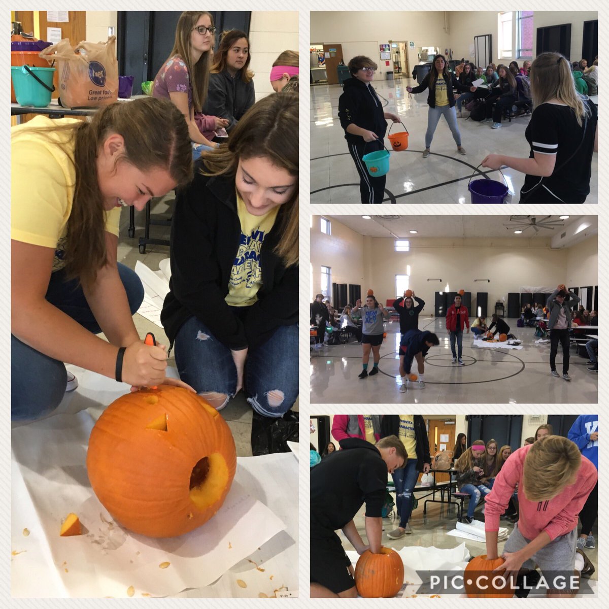 wavesupporters's tweet photo. October pumpkin fun! @MEADECOUNTYHIGH #alloneallin #MCHS https://t.co/07XBYHZzhd