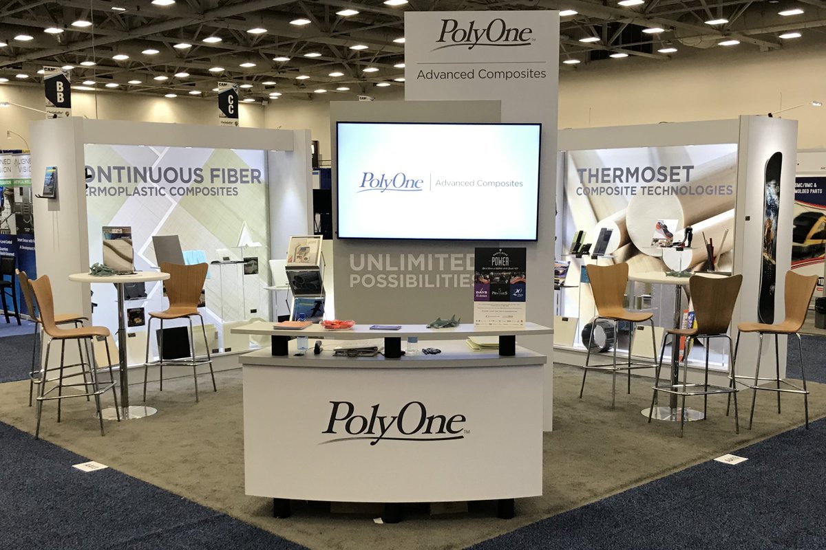 AvientCorp's tweet photo. There's cause for celebration at #CAMX18 - today our Glasforms unit marks 40 years of #composite manufacturing, innovation, and expertise #pultrusion https://t.co/TV7I0tGtAO