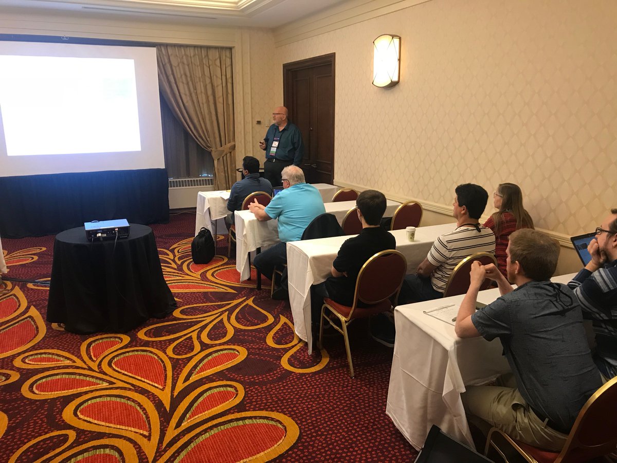 zend's tweet photo. .@erwinephp presenting his session, Exploring #NoSQL Databases, at #COMMONF18. https://t.co/Mvd3aipVjD