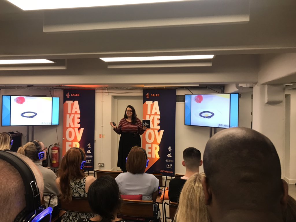 Channel4_Sales's tweet image. We’re in our last session of the day @PHD_UK , talking creativity (or CREA-TV-TY as we like to call it.) Is marketing for good good for marketing? How do you ‘bottle’ creativity? These are our hot topics of the hour 🔥 #4Takeover