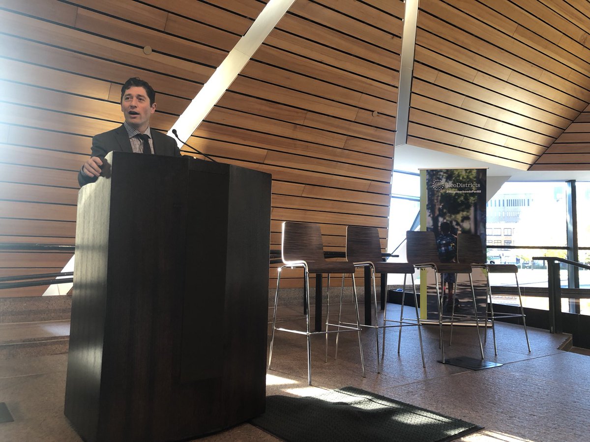 Jacob_Frey's tweet photo. Minneapolis can only succeed in tackling climate change and creating equitable neighborhoods if we acknowledge that these goals are intertwined. The @EcoDistricts Summit is in Minneapolis this year, working to move cities across the world towards that vision. https://t.co/xzbXHqt90E