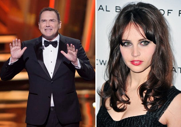    HAPPY BIRTHDAY !   Felicity Jones and Norm MacDonald 