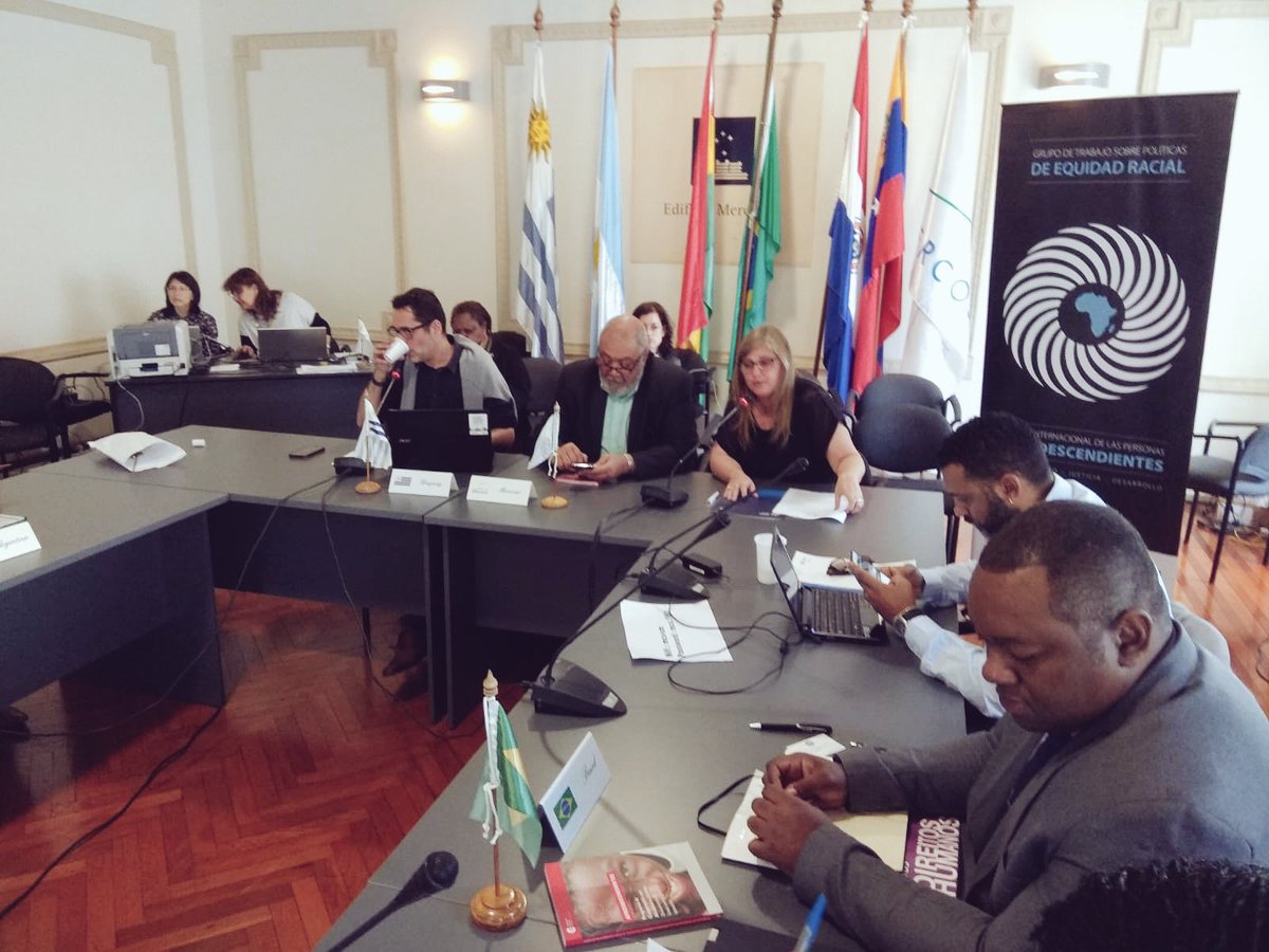 AuciUruguay's tweet photo. La directora de AUCI, Andrea Vignolo, participa de la reunión de trabajo de Altas Autoridades de los Derechos de las Personas Afrodescendientes del Mercosur (RAFRO) https://t.co/rAiPAWVeAm